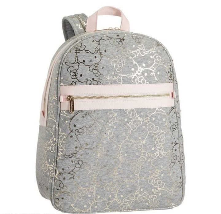 Mochila color gris de Hello Kitty