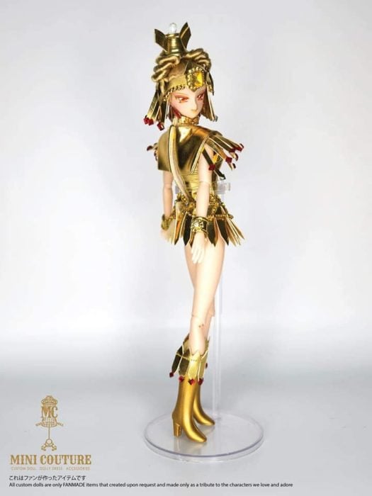 Muñeca de porcelana creada por el artista Mini Couture inspirada en el anime Sailor Moon, Sailor Galaxia