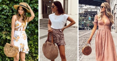 15 Ideas para combinar bolsos tipo canasta y sentirte en la playa