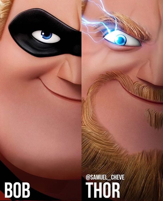 Bob de Los Increibles como Thor de Thor