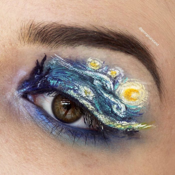 Maquillajes de fantasía en los ojos que parecen obras de arte