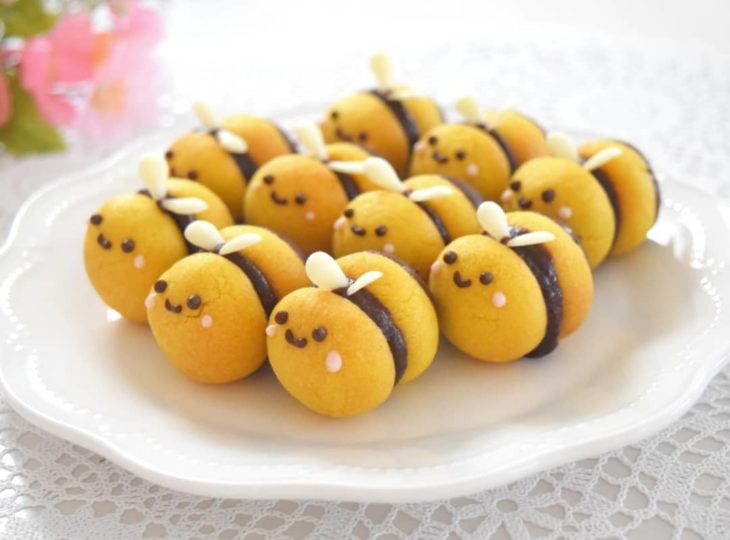 Galletas en forma de abejas