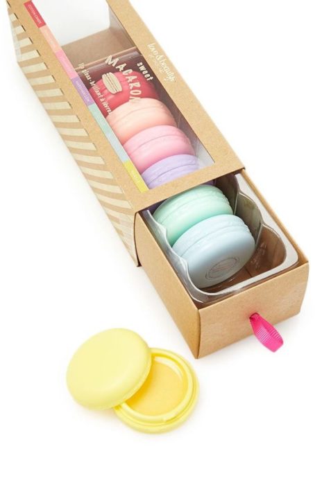 Caja de gloss en forma de macaroons