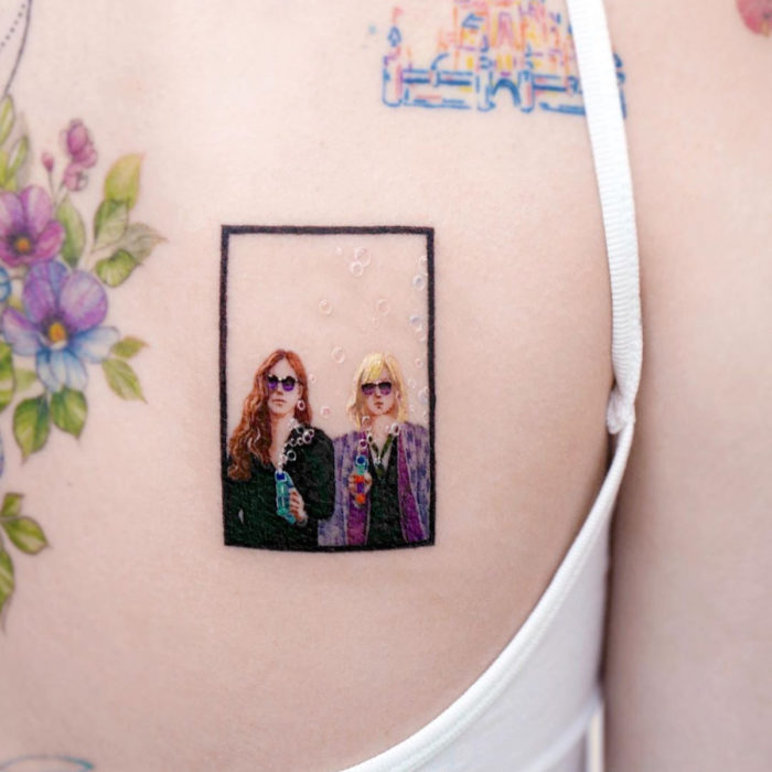 Tatuajes miniatura de películas; Ocean's 8