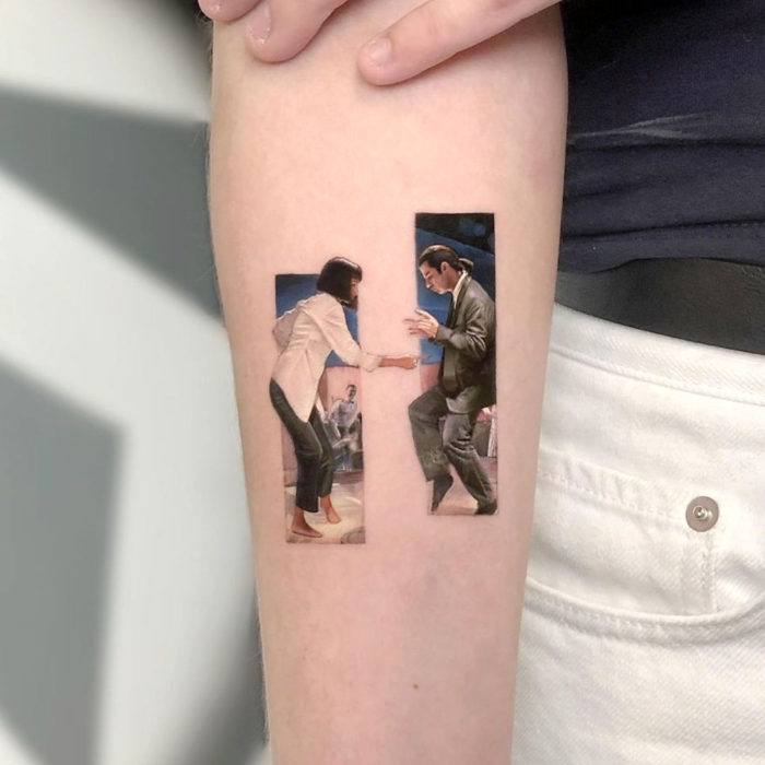 Tatuajes miniatura de películas; Pulp Fiction