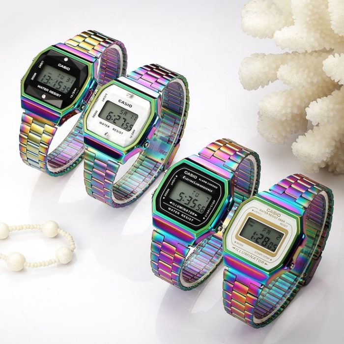 Relojes casio en tono tornasol