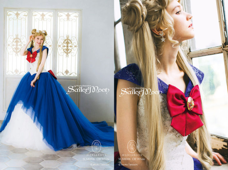 Vestidos de boda para novias inspirado en Sailor Moon; cosplay de Serena Tsukino
