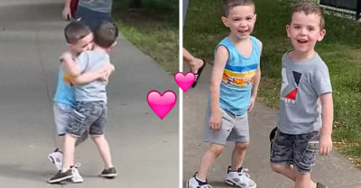 Pequeños amigos se reencuentran después de meses y conmueven en redes