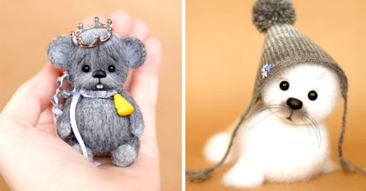 Artista crea hermosos peluches con felpa que querrás de colección