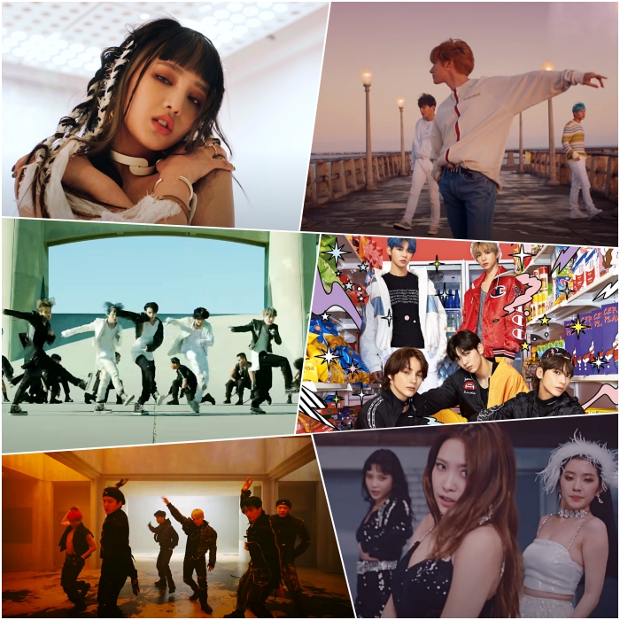 (G)I-DLE – “Oh My God” BTS – “On” EXO – “Obsession” Monsta X – “SOMEONE’S SOMEONE” Tomorrow X Together – “9 and Three Quarters (Run Away)” Red Velvet – “Psycho”