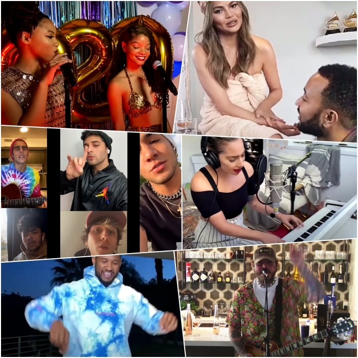 Chloe & Halle – “Do It” from MTV’s Prom-athon CNCO – Unplugged At Home DJ D-Nice – Club MTV presents #DanceTogether John Legend – #togetherathome Concert Series Lady Gaga – “Smile” from One World: Together At Home Post Malone – Nirvana Tribute
