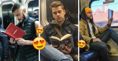16 Hombres leyendo que seguro te gustaría encontrarte en el metro