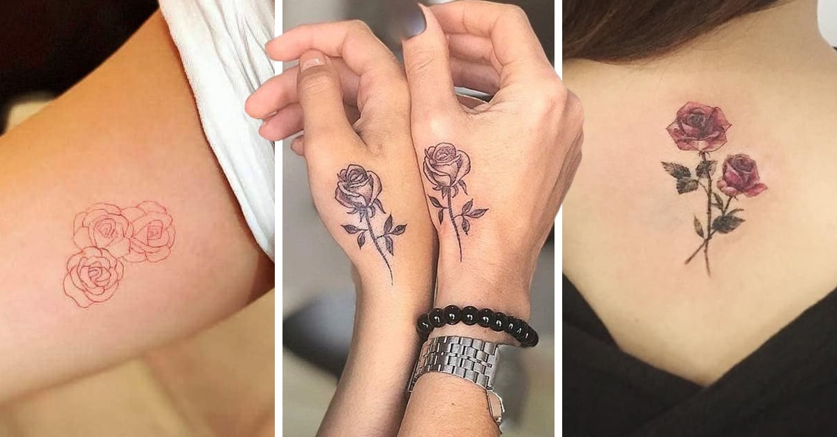 15 Tatuajes pequeños para las amantes de las rosas