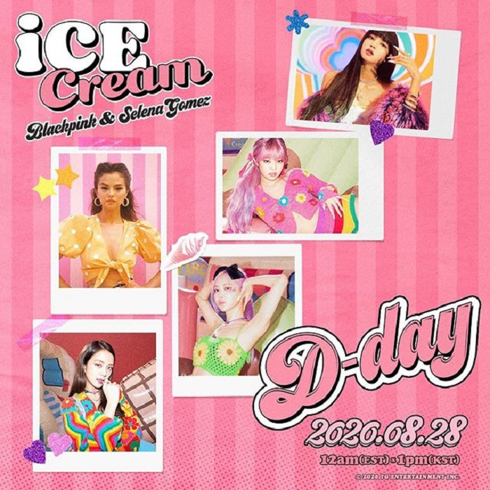 Publicidad del sencillo 'Ice Cream' de Blackpink y Selena Gomez