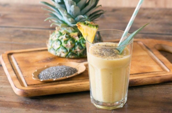 Batido de piña y chía