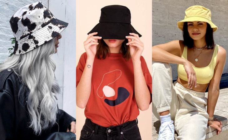 Accesorios bonitos para cabello; peinado con sombrero bucket hat