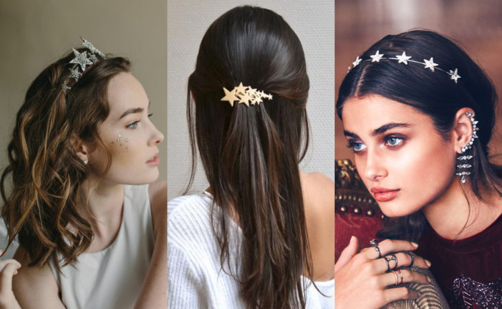 Accesorios bonitos para cabello; pasadores de estrellas