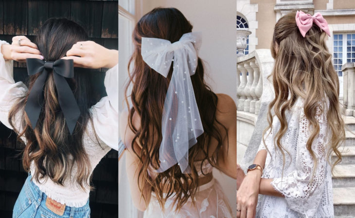 Accesorios bonitos para cabello; moños para peinado de media coleta