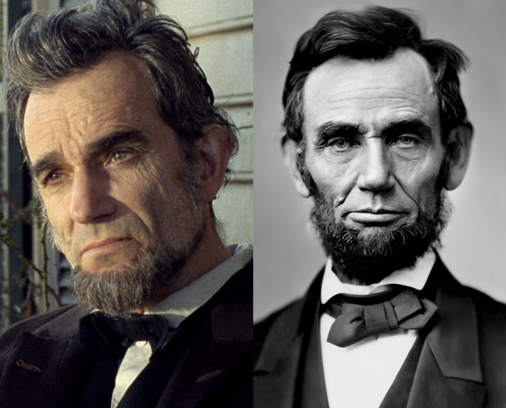 Actores que se parecen a los personajes históricos que interpretaron en películas; Daniel Day-Lewis, Abraham Lincoln