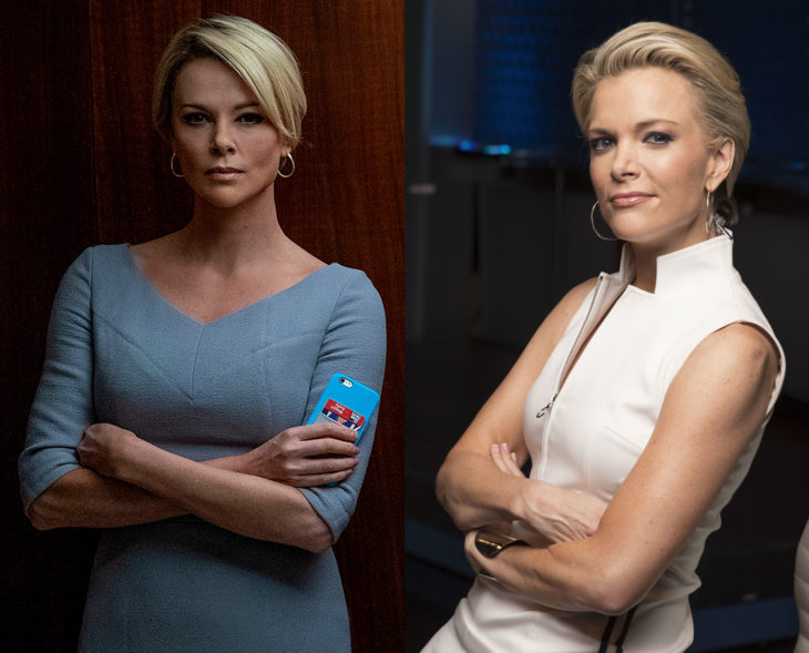 Actores que se parecen a los personajes históricos que interpretaron en películas; Charlize Theron, Megyn Kelly, Bombshell, El escándalo