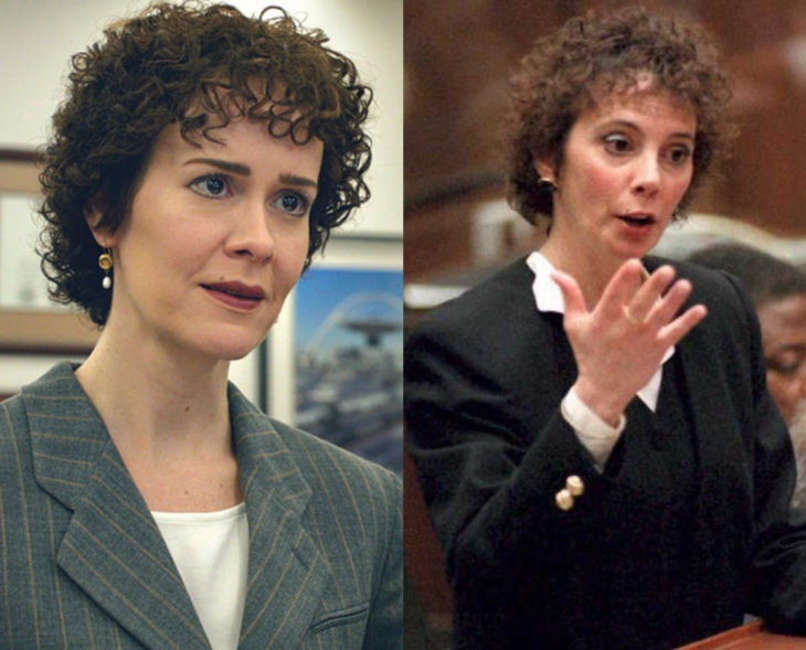 Actores que se parecen a los personajes históricos que interpretaron en películas; Sarah Paulson, Marcia Clark, American Crime Story