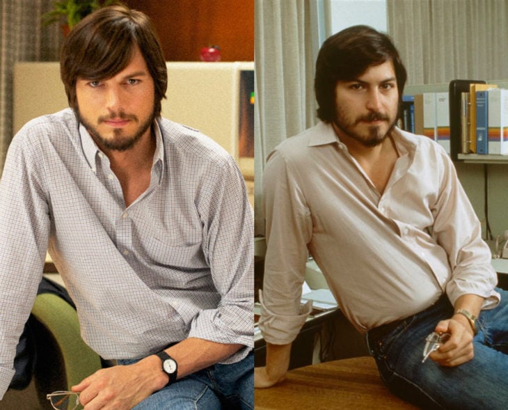 Actores que se parecen a los personajes históricos que interpretaron en películas; Ashton Kutcher, Steve Jobs