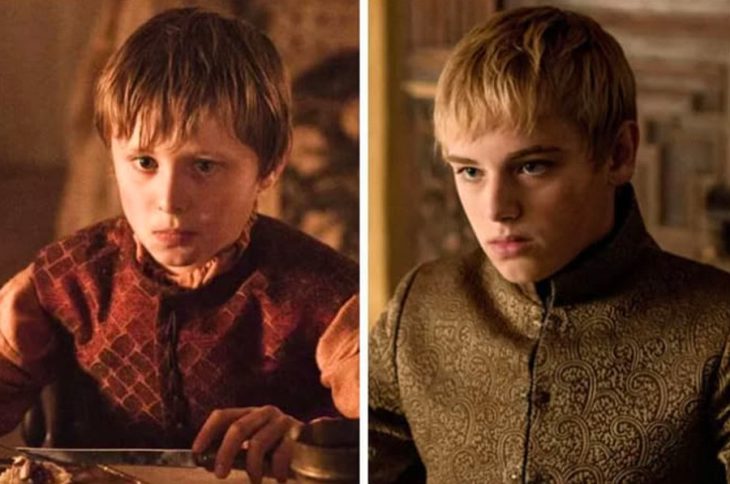 Dean-Charles Chapman interpretando a dos personajes diferentes de la serie Game of Thrones 