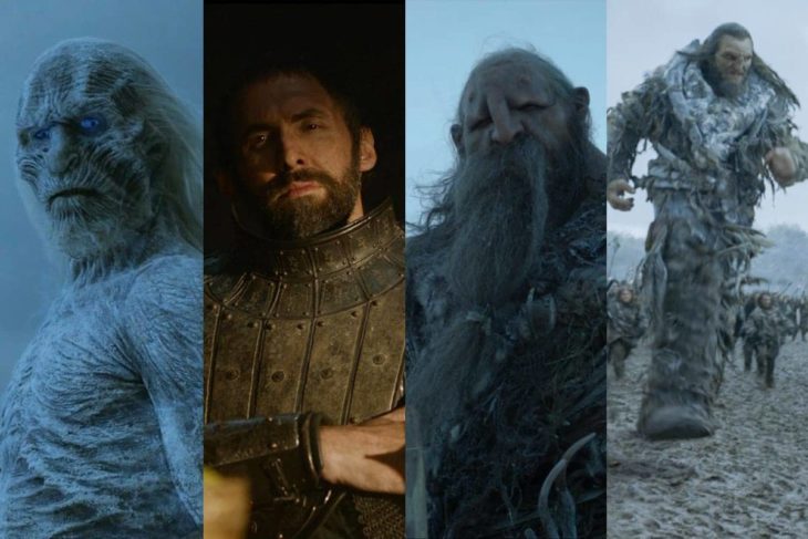 Ian Whyte interpretando a varios personajes de la serie Game of Thrones 