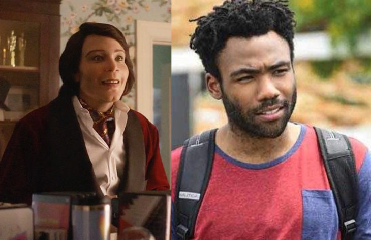 Donald Glover interpretando a dos personajes diferentes de la serie Atlanta 