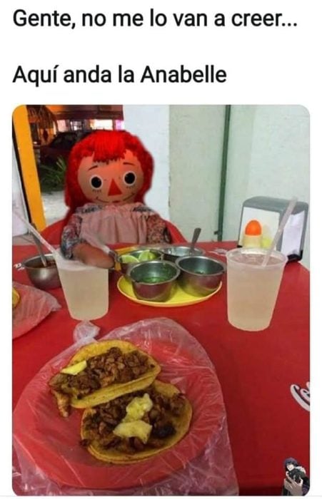 memes nos dejó desaparición muñeca conjuro Annabelle