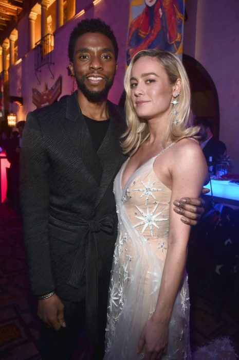 Chadwick Boseman y Brie Larson