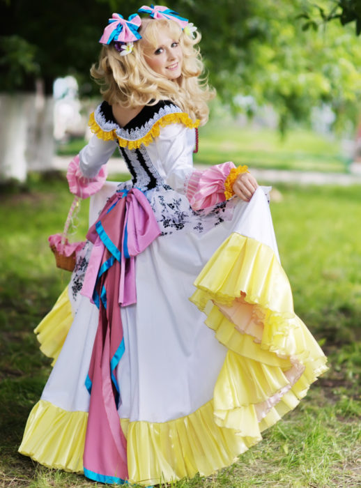 Cosplay, disfraz de Candy White Andrew; vestido blanco