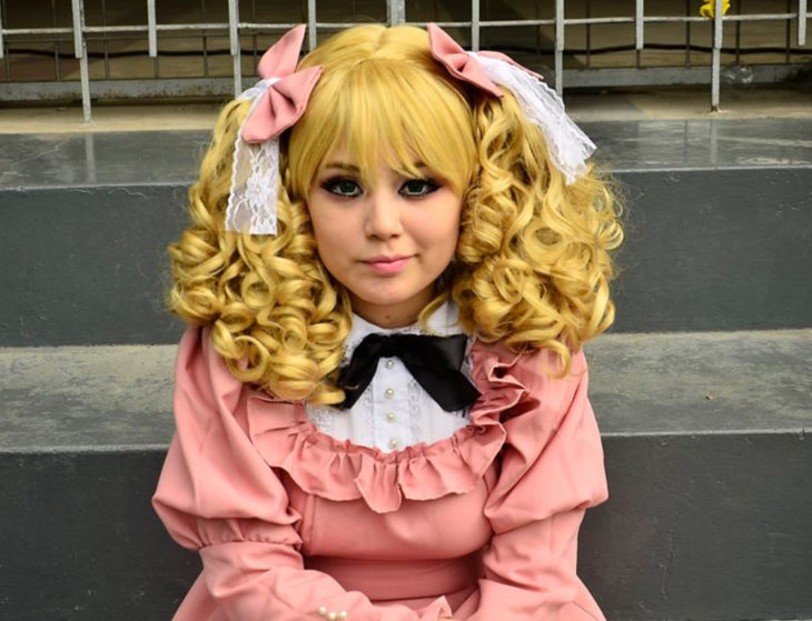 Cosplay, disfraz de Candy White Andrew; vestido rosa