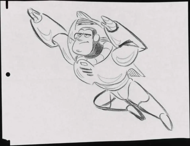 Primeros bocetos de Buzz Lightyear 