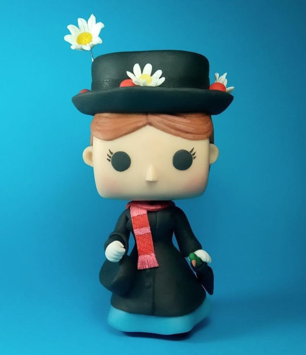 Artista escultor Luki Art crea pequeñas figuras de personajes de caricaturas y películas; Mary Poppins