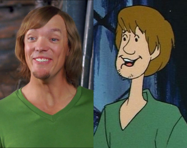 Actores que se parecen mucho al personaje animado que interpretaron; Shaggy, Scooby Doo