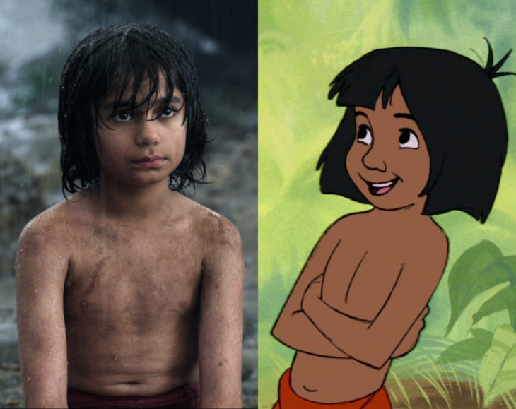 Actores que se parecen mucho al personaje animado que interpretaron; Neel Sethi, Mowgli, El libro de la selva
