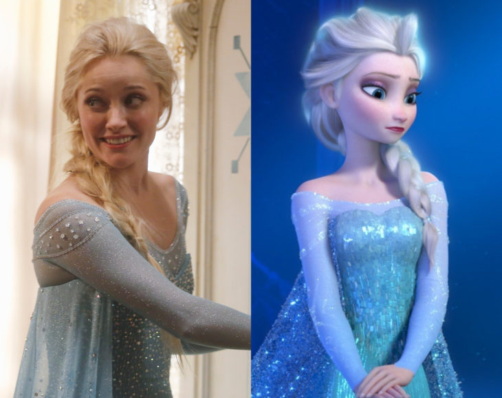 Actores que se parecen mucho al personaje animado que interpretaron; Georgina Haig, Elsa, Once Upon a Time