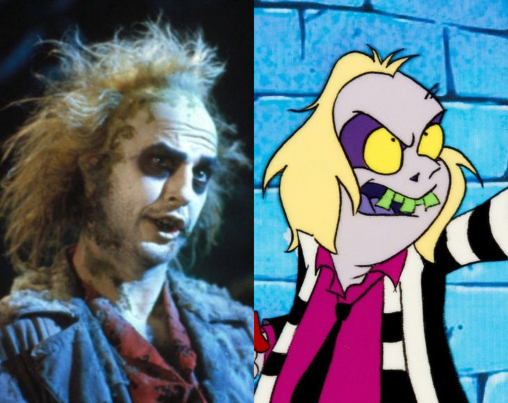 Actores que se parecen mucho al personaje animado que interpretaron; Michael Keaton, Beetlejuice