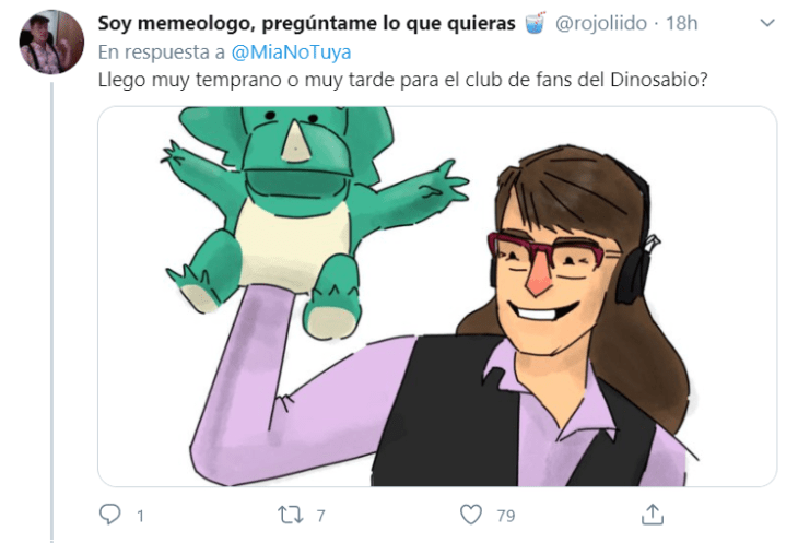 Maestra crea a dinosabio en clases virtuales