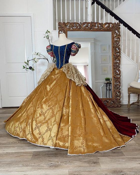 Vestido creado por Nephi García, inspirado en la princesa Disney, Blancanieves