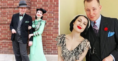 Esta pareja vive con todo el estilo y glamour de los años 30