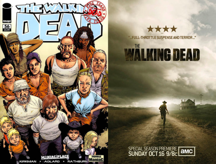 Series y películas basadas en cómics; The walking dead