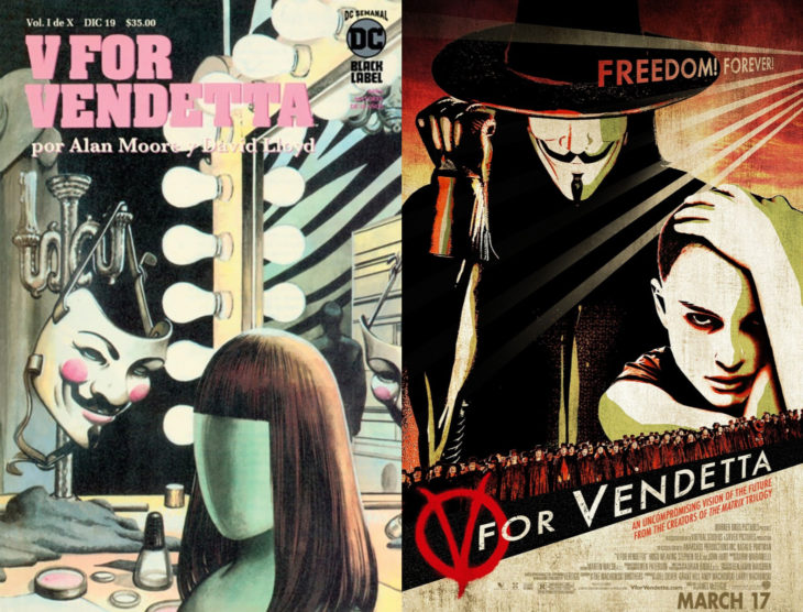 Series y películas basadas en cómics; V de vendetta