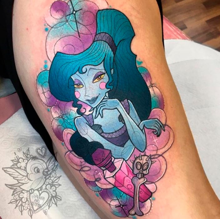 Hannah Mai Tattoo inspiriert von Megara von Hercules