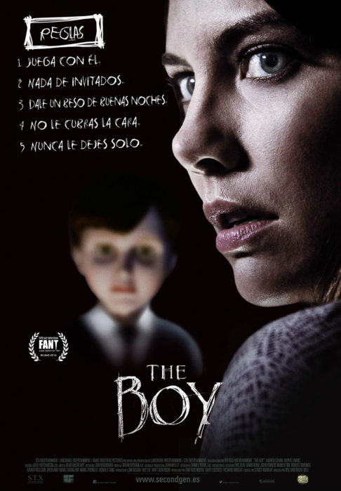 Póster de la película de misterio "The boy"