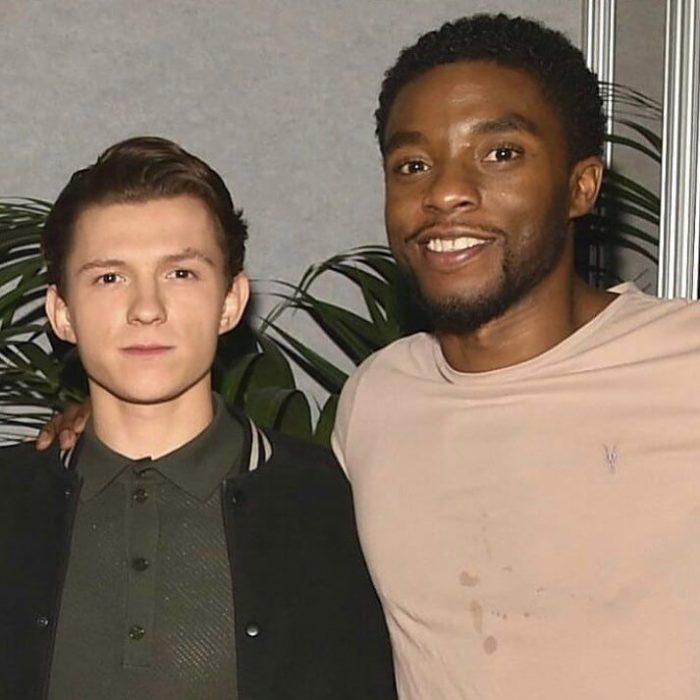 Chadwick Boseman y Tom Holland