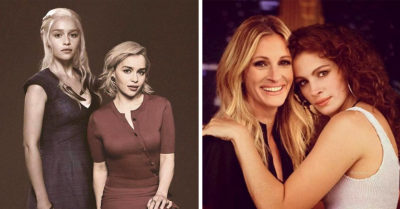 26 Actores ‘posando’ junto a los personajes de películas y series que interpretaron