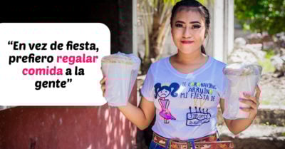 Canceló sus XV Años y donó la comida a los afectados por Covid-19