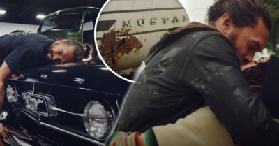 Jason Momoa sorprende a su esposa al restaurar el primer auto que tuvo a los 17 años